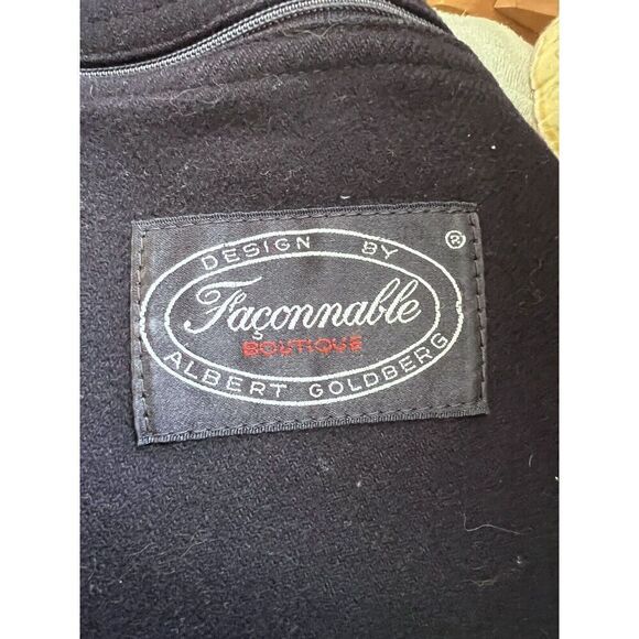 Vintage Faconnable Albert Goldberg Mens Medium Hunting Coat Back Game Pocket - Picture 7 of 9